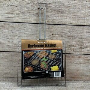 Mr. Bar B Q Barbecue Basket Heavy‎ Duty Chrome Plated Steel Grill Grilling New